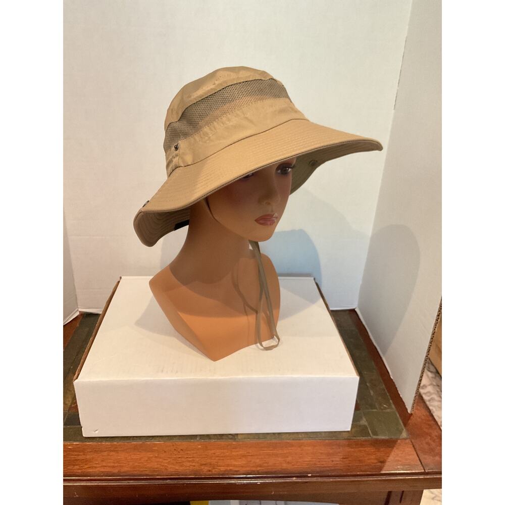Gear Top  Original SPF50’ Fishing/Sun Protection Hat- One Size - Unisex - Khaki